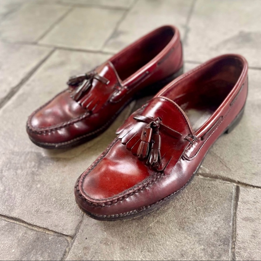 Classic Burgundy Tassel Loafers